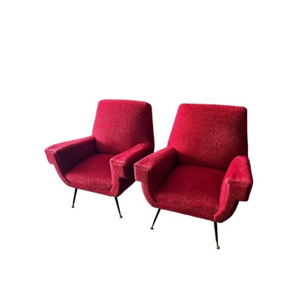 Set of 2 armchairs Italian production (1960s) image