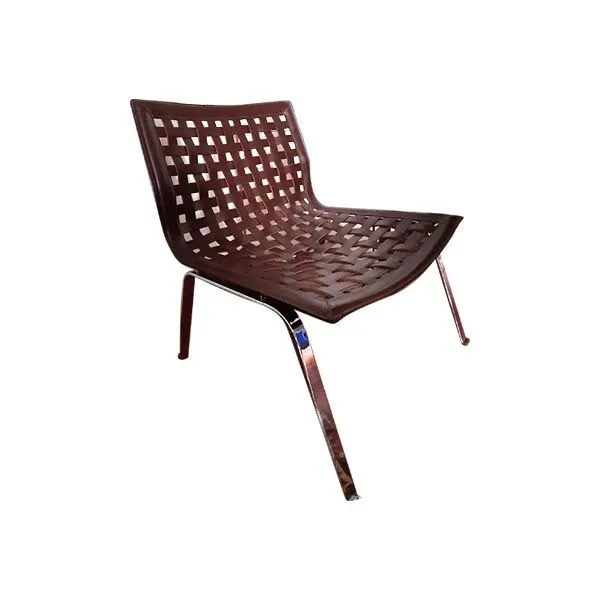 Net W chair in woven leather, Fasem image