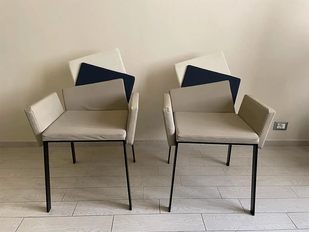 Set 2 poltroncine Karina in metallo, Compar  2