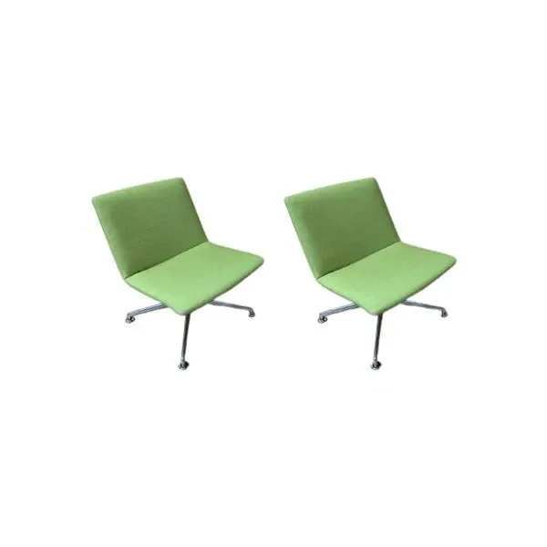 Set of 2 Fina Lounge armchairs by Wolfgang CR Mezger, brunner image