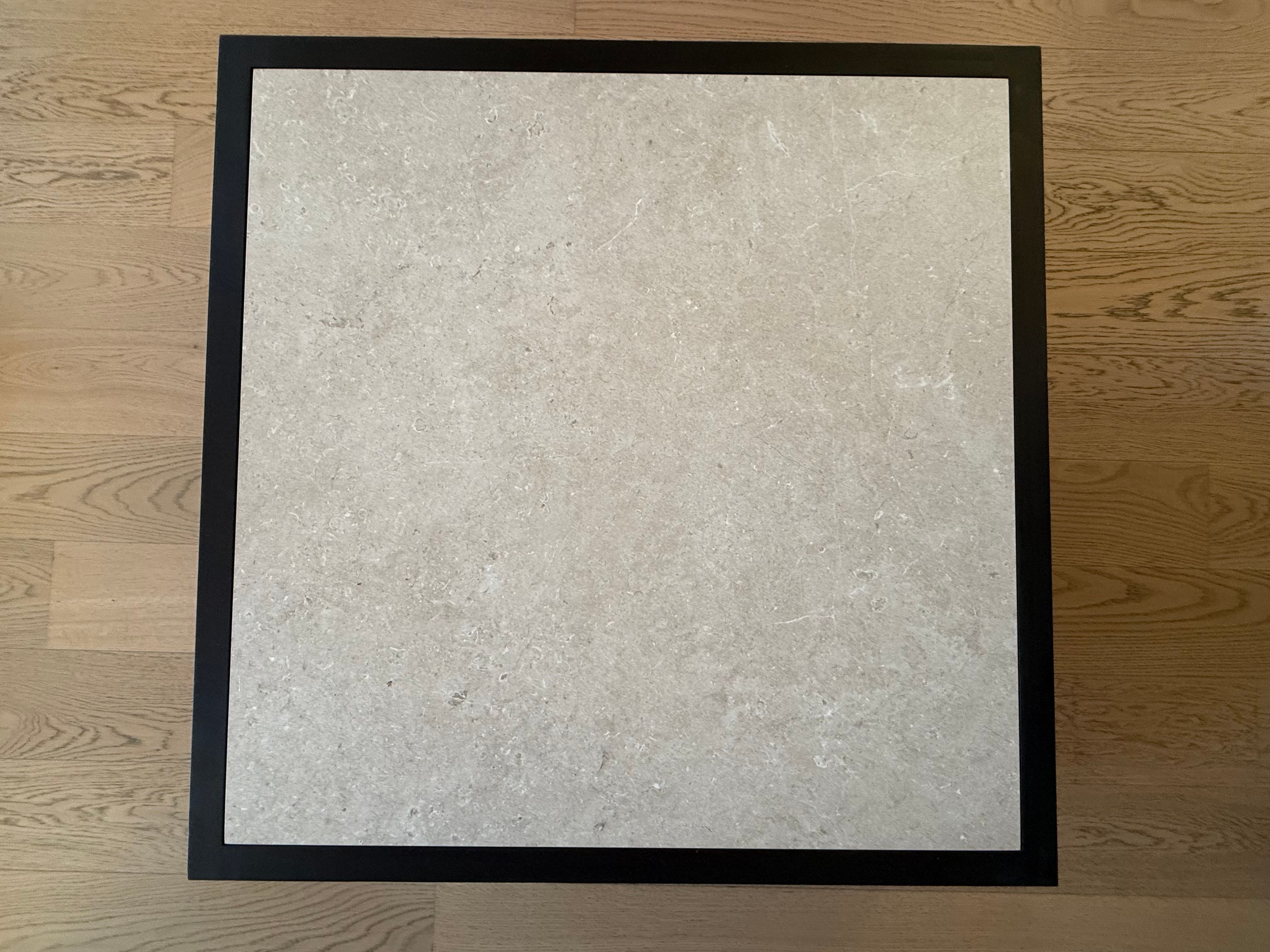 CleoSoft Wood Coffee Table in Porcelain Stoneware and Rosewood Main