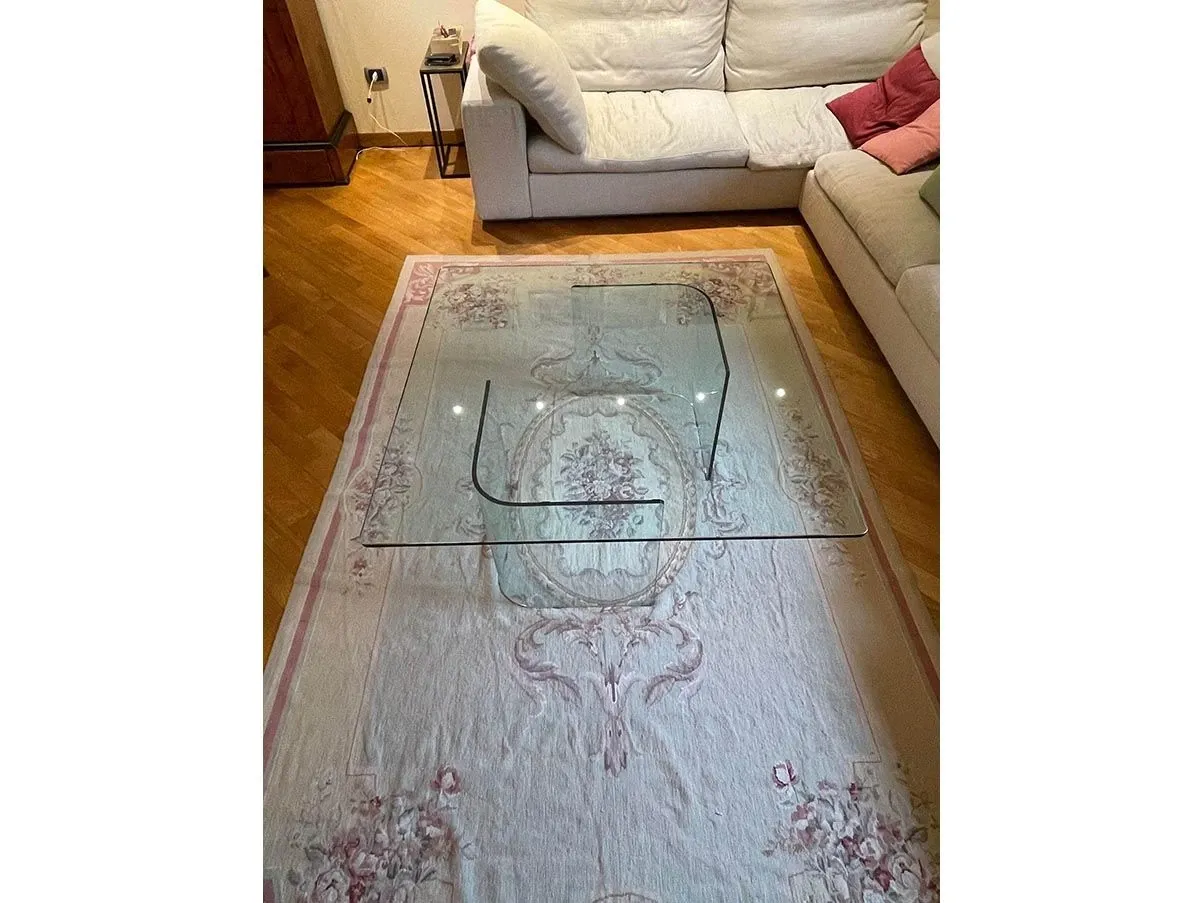 Quadratischer Glastisch 1