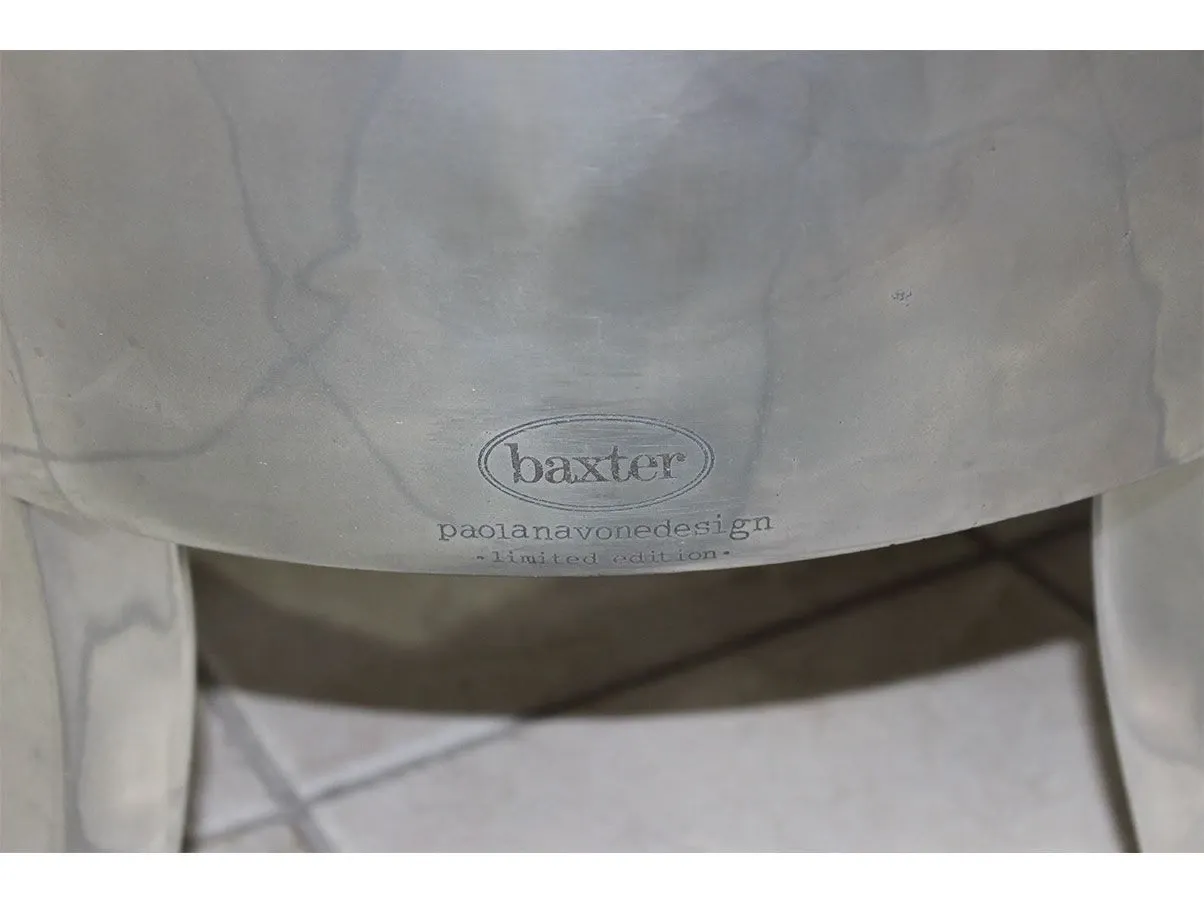 Poltrona Sellerina Aluminium in alluminio lucido, Baxter 3