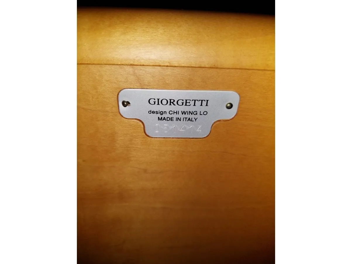 Tavolino Eos in acero lucidato, Giorgetti 1