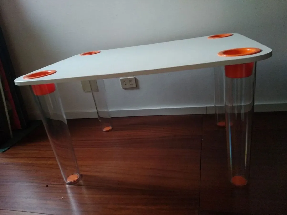 Little Flare children's table with wooden top (white), Magis 4
