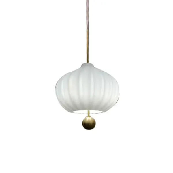 Lilli suspension lamp in opal glass 3