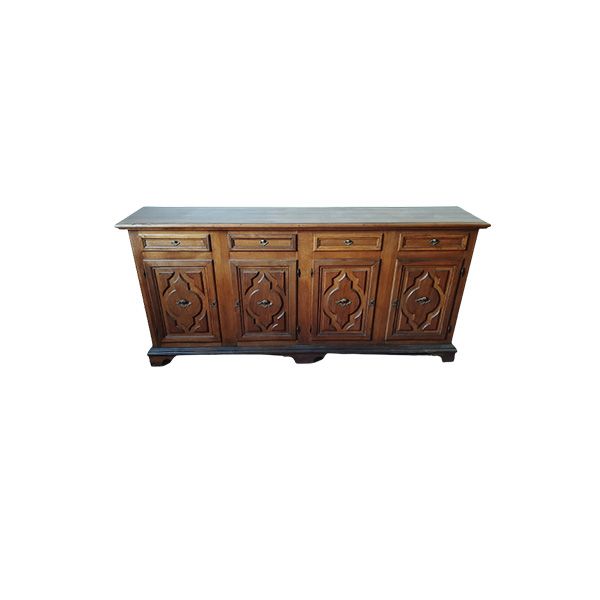 Wooden sideboard with decorations, Merlin image