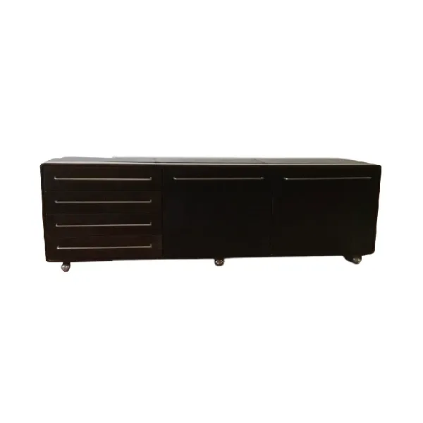 Credenza bassa vintage in legno massello, image