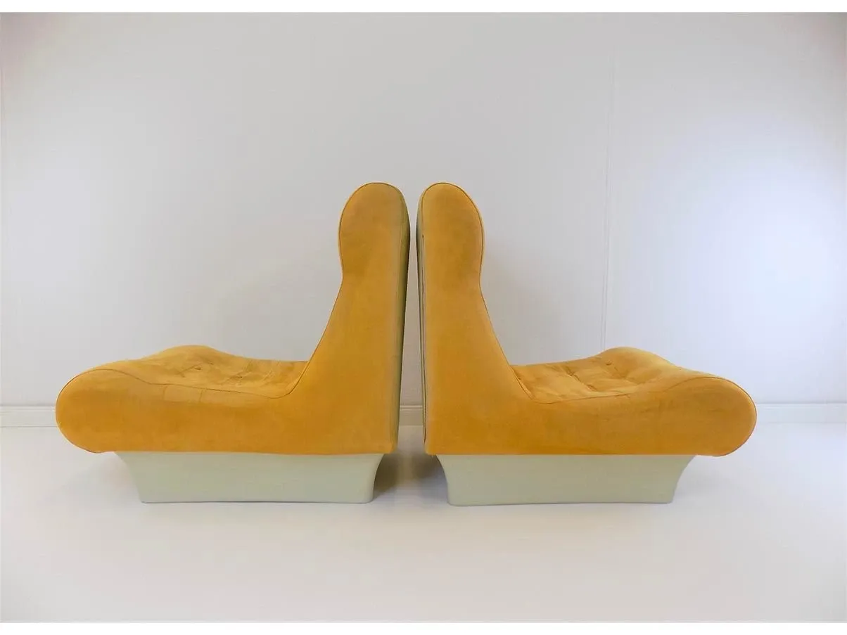 Set of 2 Sofalette lounge chairs in alcantara 8