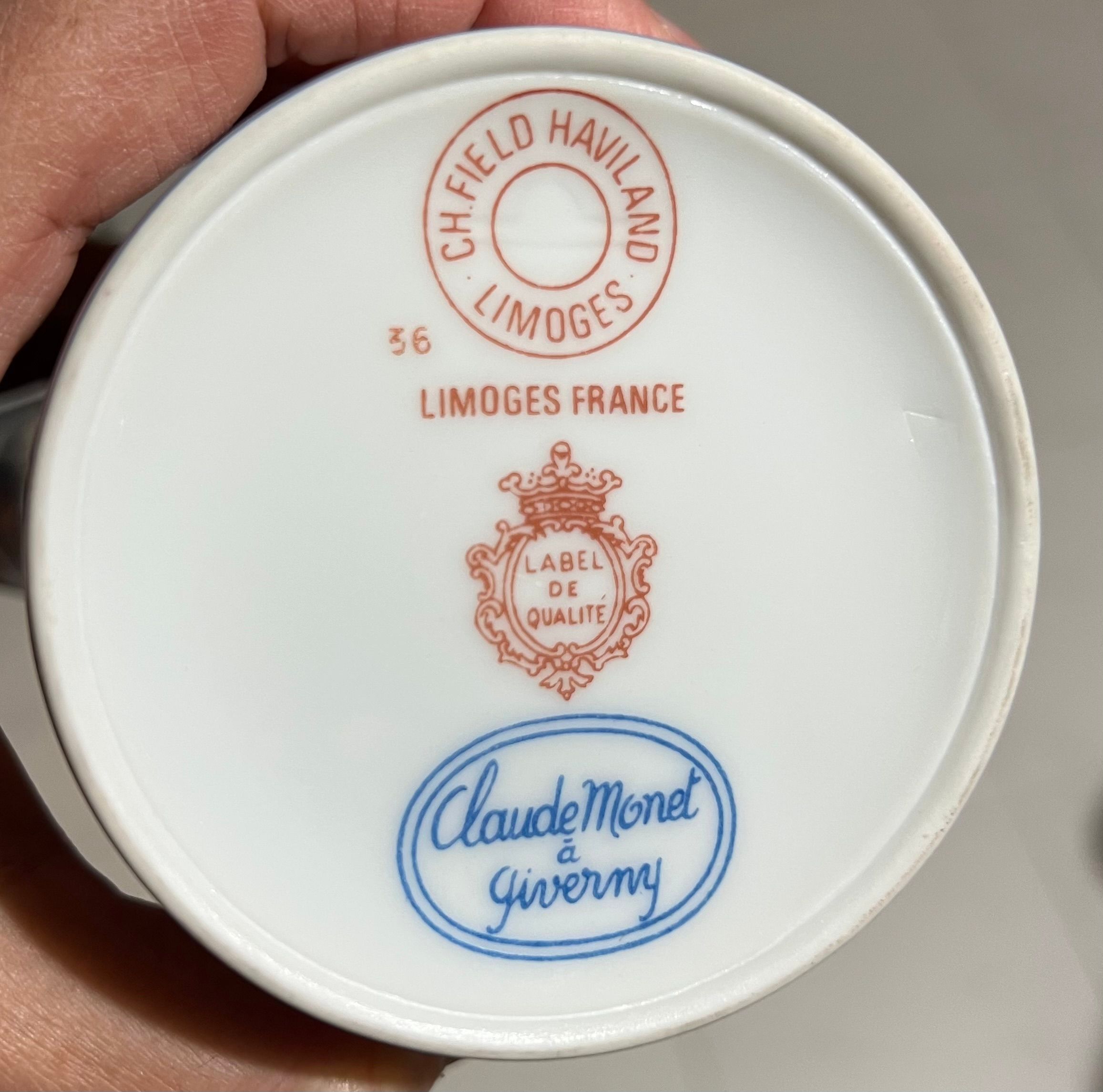 Juego de té Haviland Claude Monet Brand