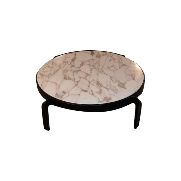 Tape coffee table in wood and marble (white), CTS Salotti image