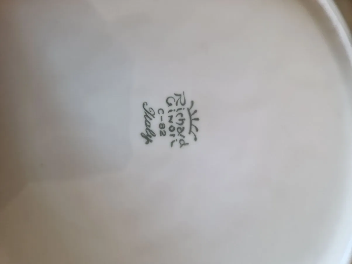 Servizio da cucina vintage bianco e oro (anni '80), Richard Ginori 1