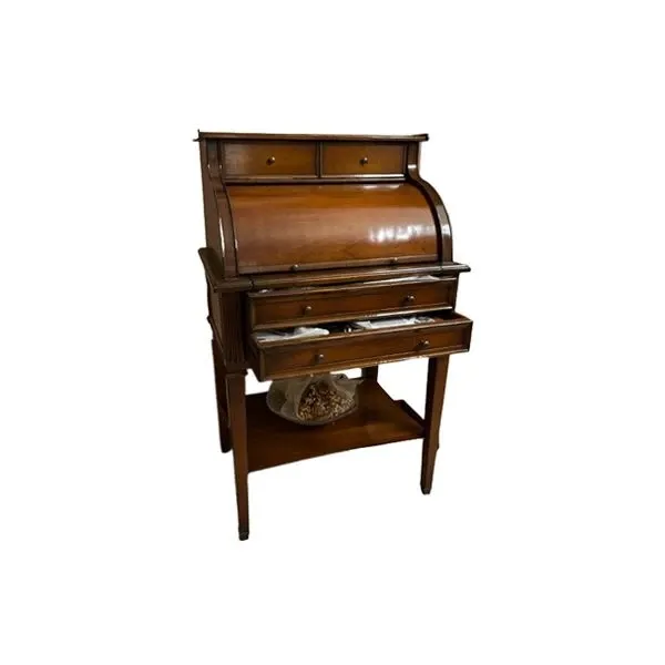 Vintage secretaire in solid cherry, image