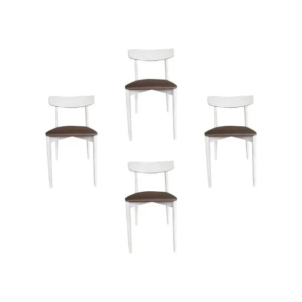 Set of 4 Claretta chairs in bleached ash, Miniforms image