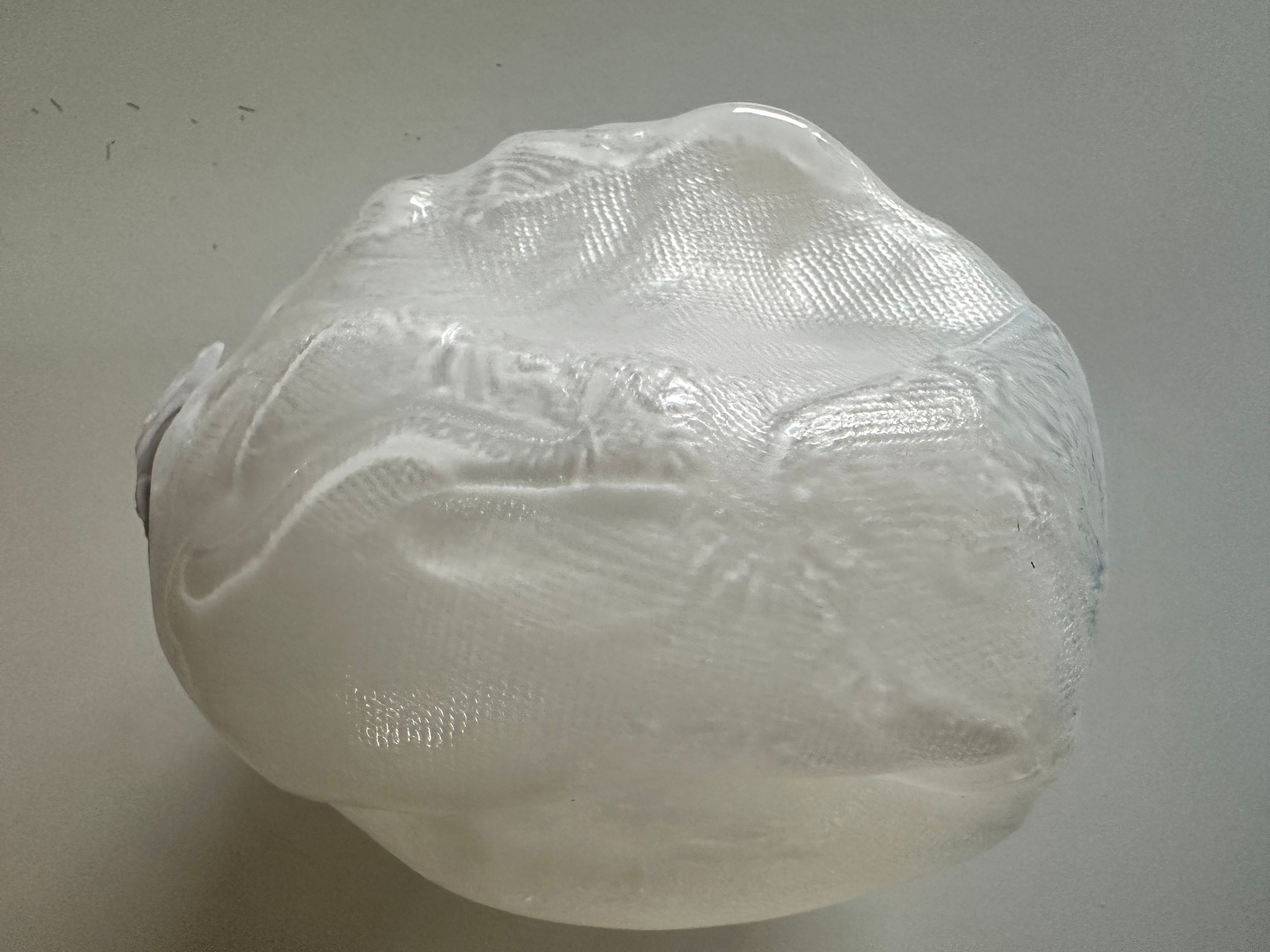 Suspension Arbel en verre blanc Side