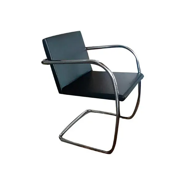 Brno armchair by Mies van der Rohe (black), Knoll image