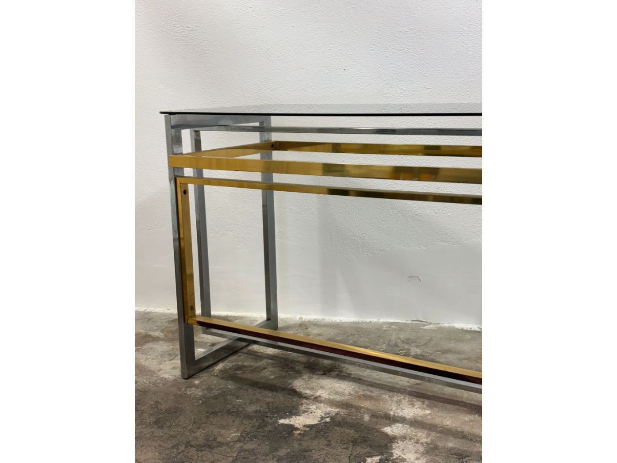 Willy Rizzo Hollywood Regency console (1970s) Brand