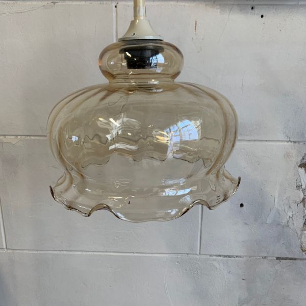 Glass pendant light from the 1970s image