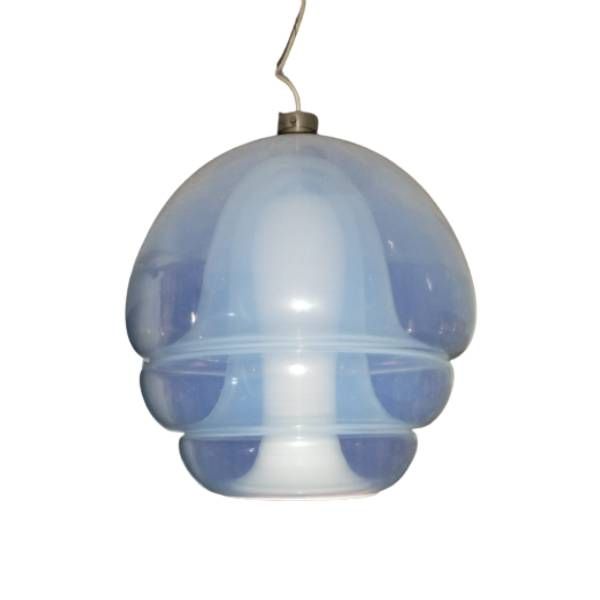 Lampada a sospensione vintage in vetro di Murano iridescente,  image