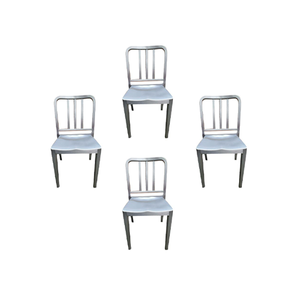 Set of 4 Heritage aluminum chairs by Philippe Starck, Emeco image