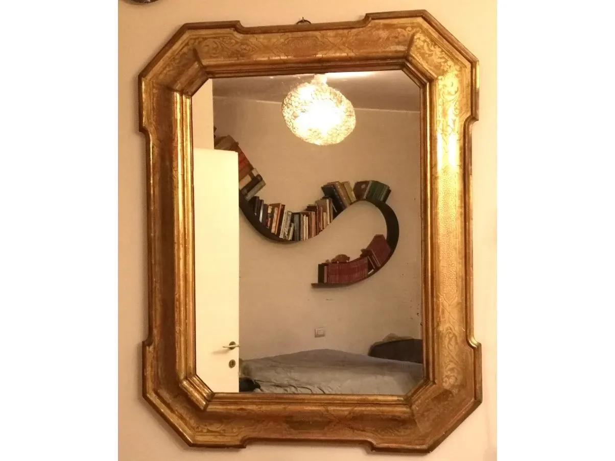 Vintage mirror in gilded wood (&#39;800), 1