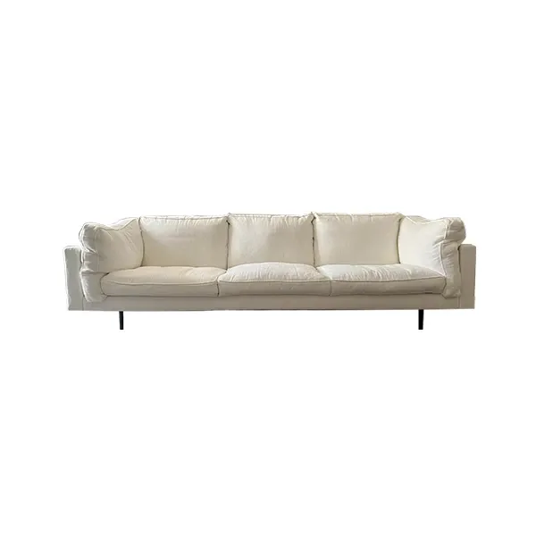 Square16 3 seater sofa in fabric (white), DePadova image