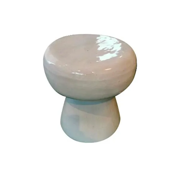 Tavolino pouf Inout 43 in ceramica (bianco), Gervasoni image