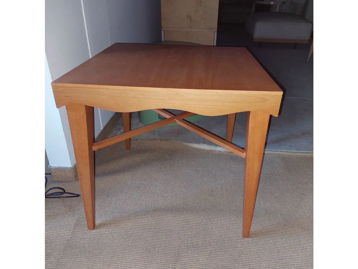 Tavolino Matrix vintage in legno massello (anni' 80), Giorgetti 2