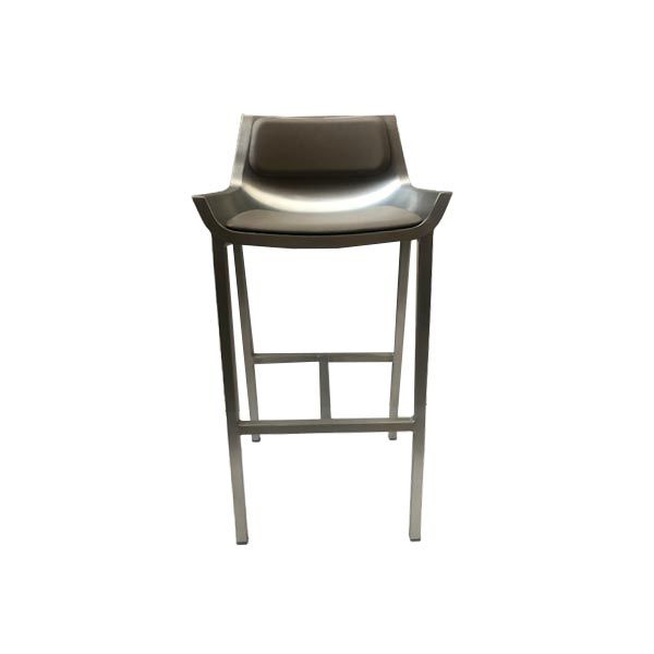 Sezz high stool in recycled aluminum, Emeco image