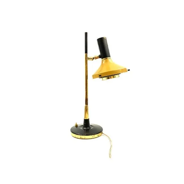 Lampada da tavolo vintage 533 ottone (anni '50), Lumi Milano 3