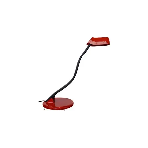 Lampada da tavolo Snoky vintage rossa (anni '80) 