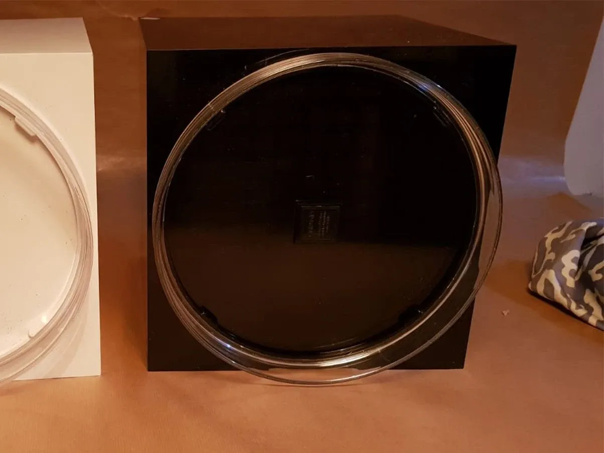 Cubo portafiori in materiale plastico (nero), Cini&Nils 1