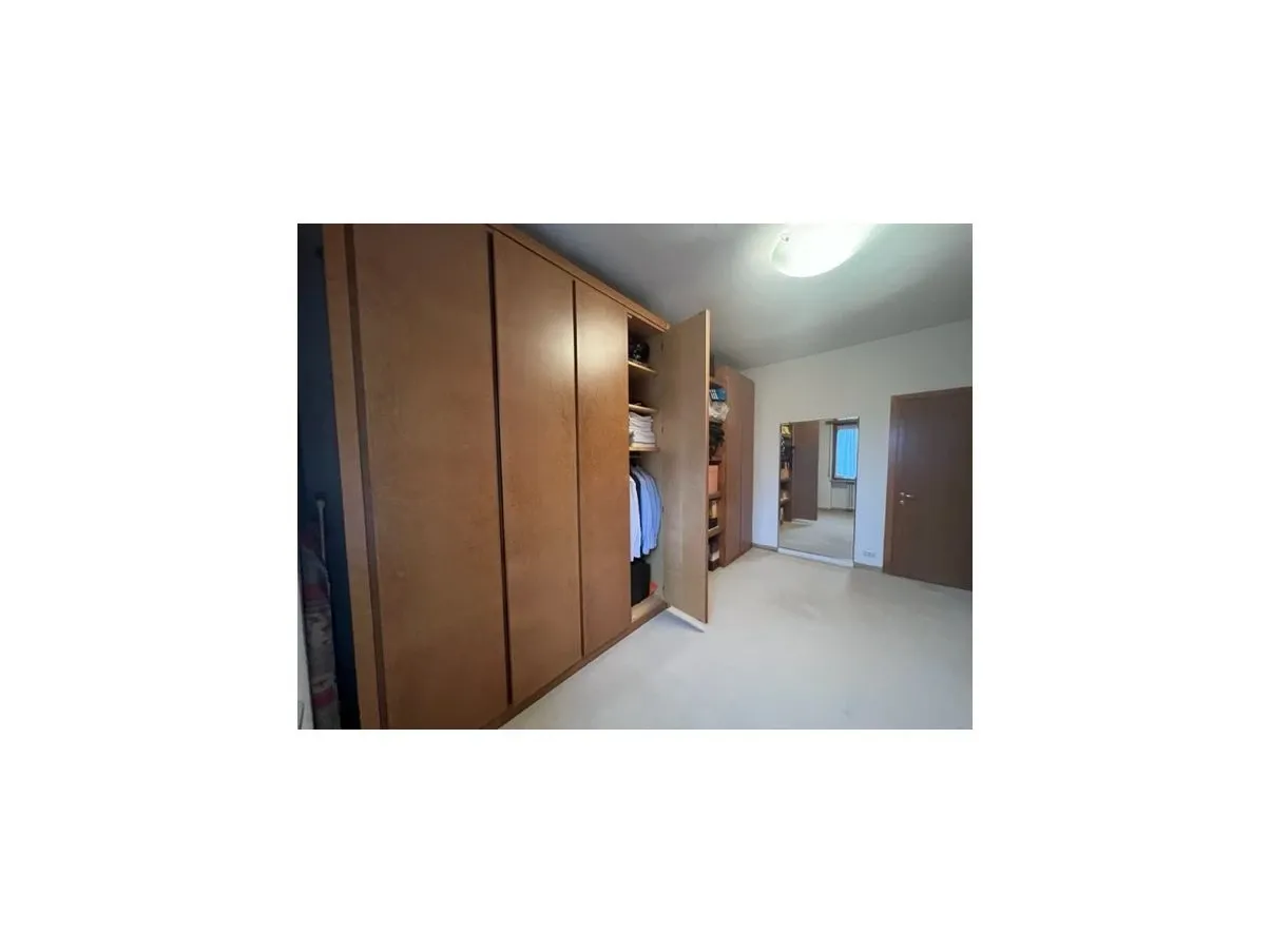 Begehbarer Kleiderschrank aus Wurzelholz-Nussbaum 2