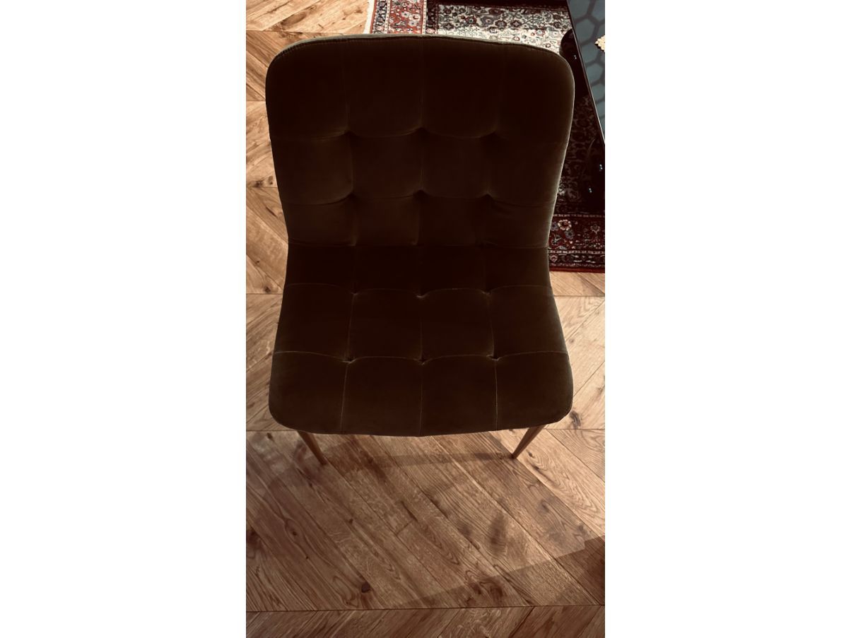 Set of 4 Kuga velvet chairs, Bontempi Front