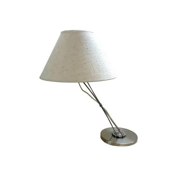 Lampada da tavolo in acciaio beige, Lumina image