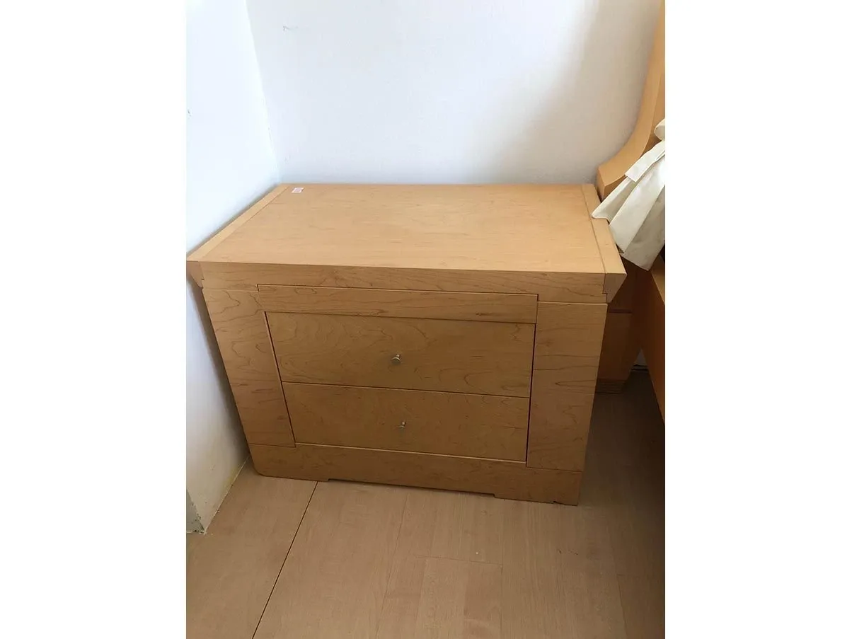 Temenos double bed with 2 bedside tables, Giorgetti 15
