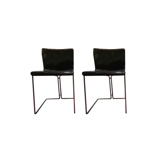 Set of 2 vintage Coslin chairs in fiberglass (black), Dada image