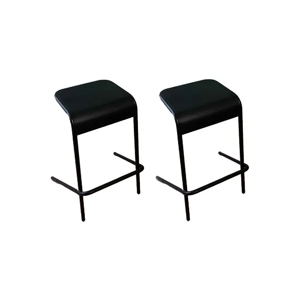 Set of 2 Alodia metal cantilever stools, Cappellini image