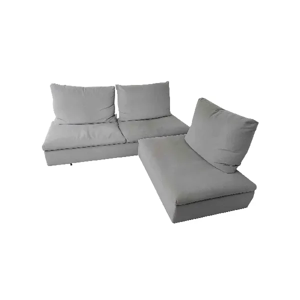 Limes modular sofa and chaise longue set in fabric, Saba 4