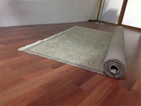 Nomad rectangular wool rug 5