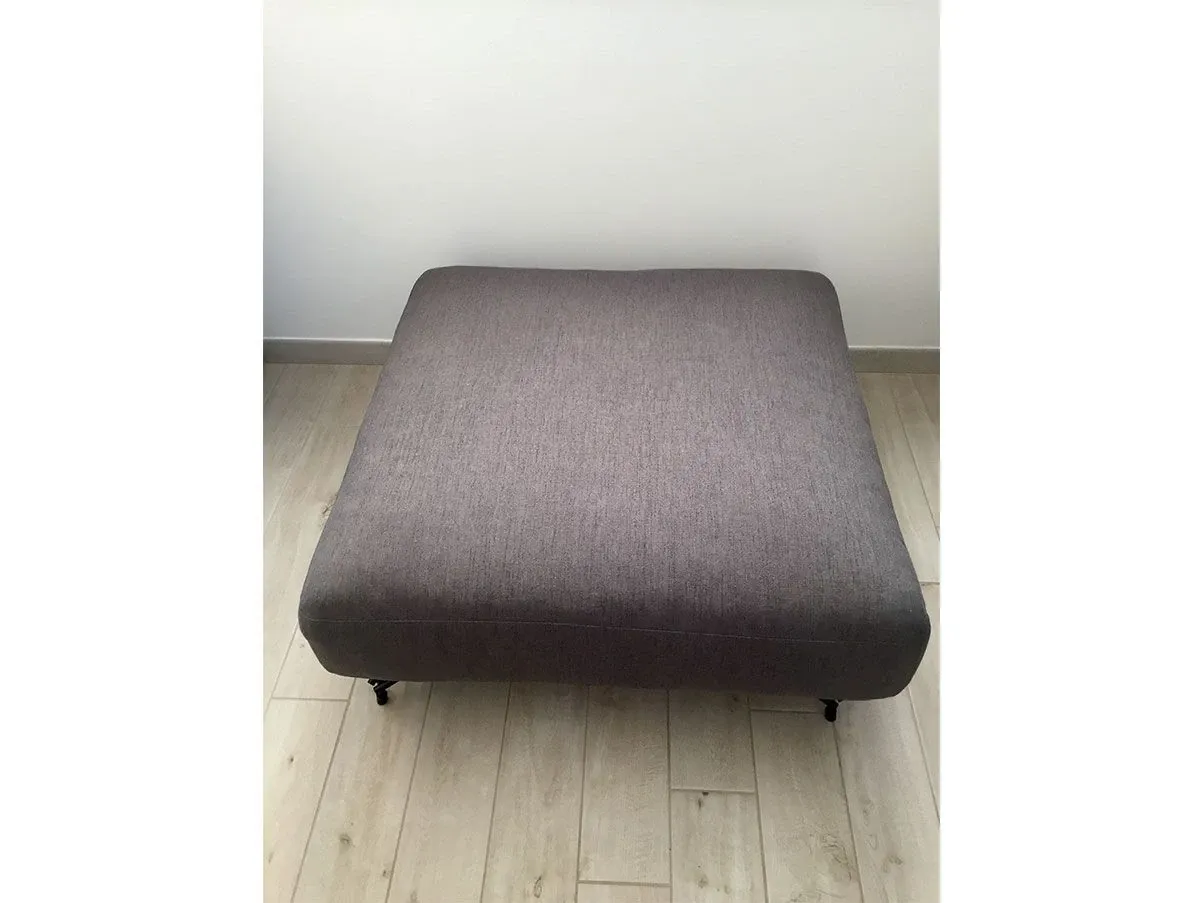 Pouf quadrato Lennox in tessuto (grigio), Ditre Italia 3