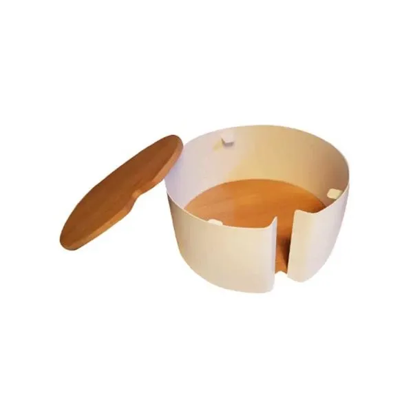Round container with iron lid, Ethnicraft 3