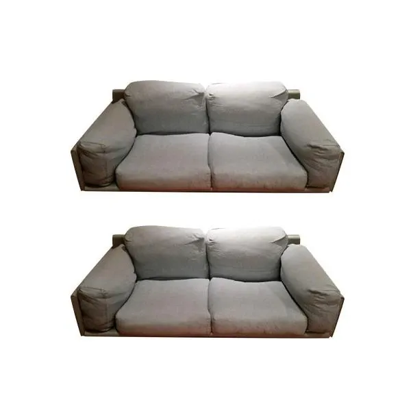 Set of 2 vintage fabric sofas (1980s), Meritalia image