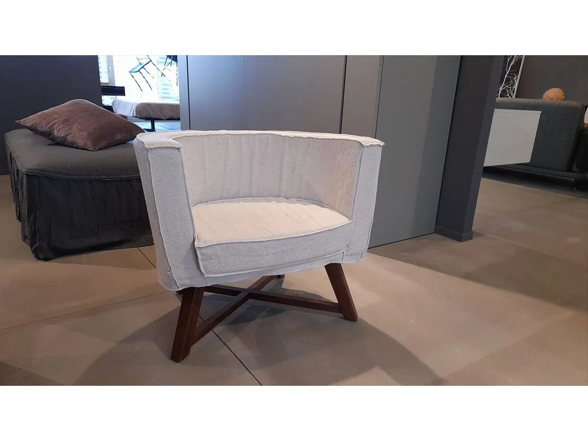 Gray 08 armchair by Paola Navone in fabric 2