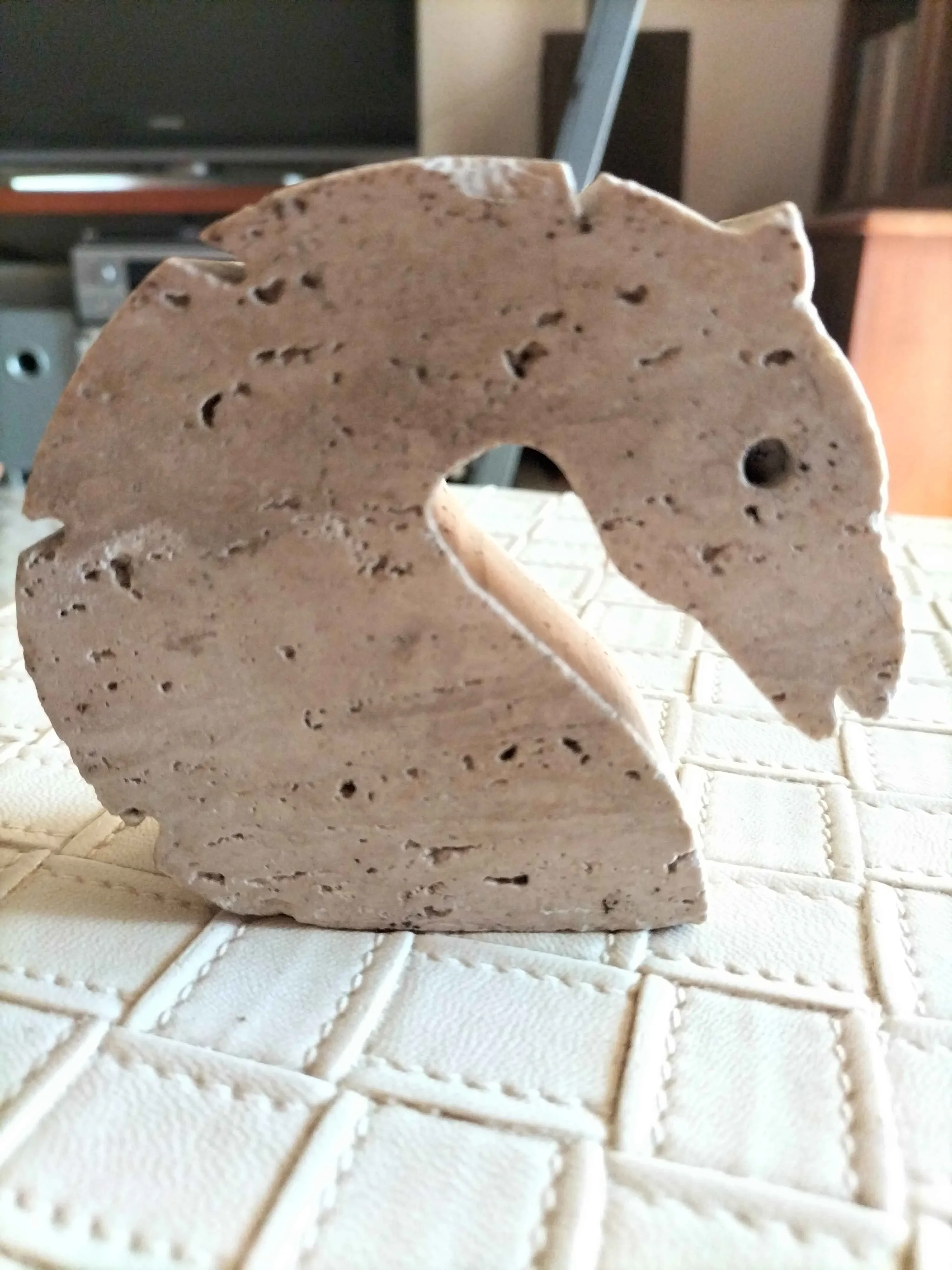 Enzo Mari horse sculpture for f.lli Mannelli in stone, 1