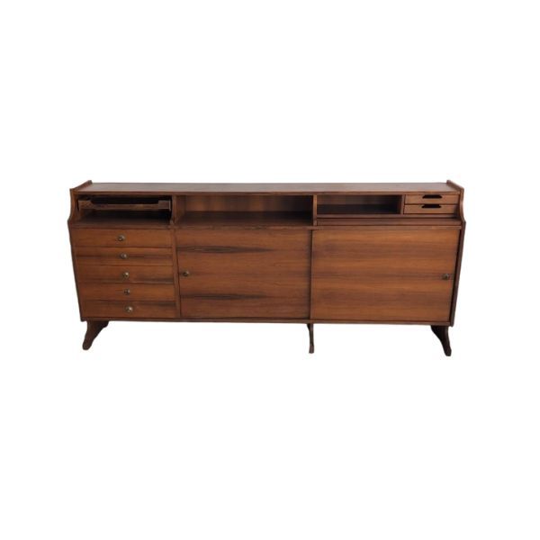 Madia in legno di Jacaranda e bronzo (anni '70), image