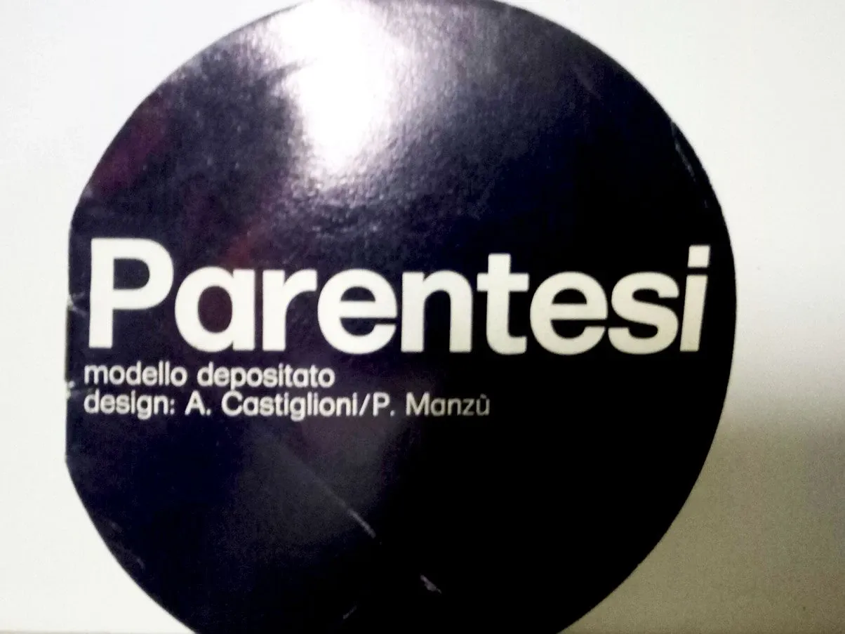 Lampada a sospensione Parentesi in acciaio (nero), Flos 3