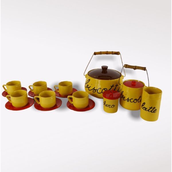 Servizio da te per sei persone in ceramica, Ceramiche Rometti image