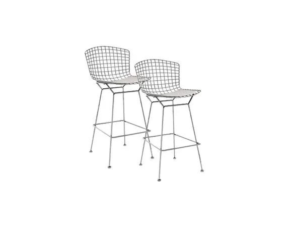 Set 2 Bertoia stools, Knoll image