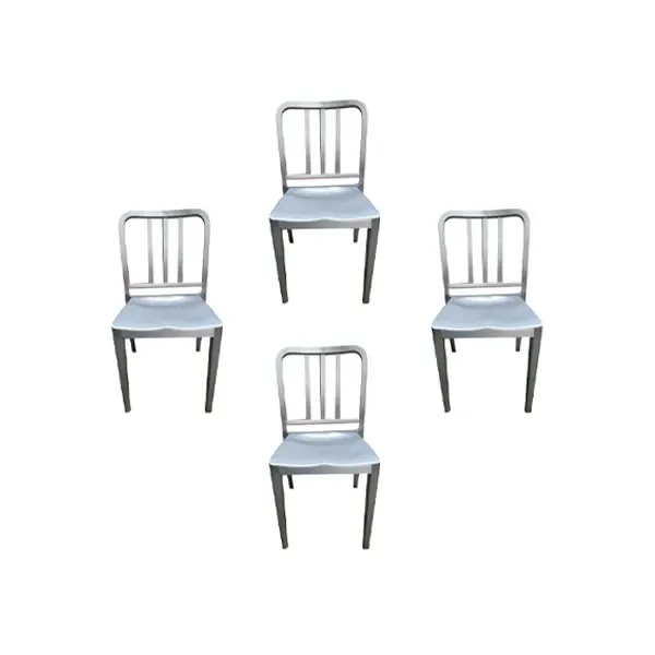 Set of 4 Heritage aluminum chairs by Philippe Starck, Emeco image